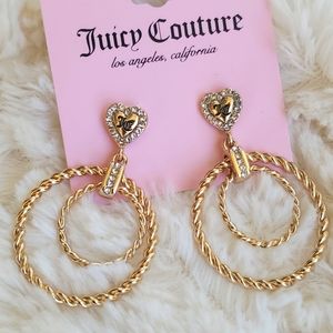 JUICY💛 COUTURE DOUBLE HOOP EARRINGS💛